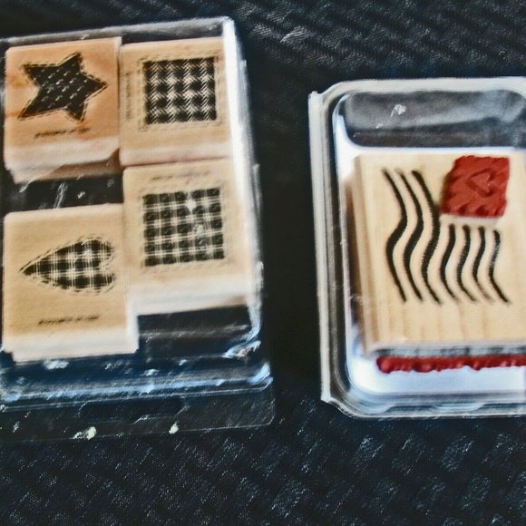 Stampin' Up! 2001Set of 1 Rubber Stamp & "Patches